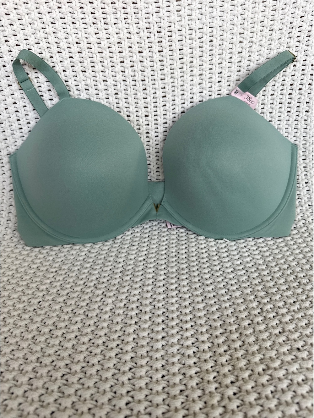 Victoria's Secret Sage Green Push-Up Bra Size 38DD